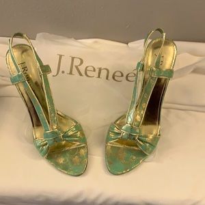 Paris Fantasy Print Le Mint green and Gold 12M